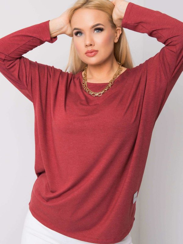 Burgundy blouse Paloma