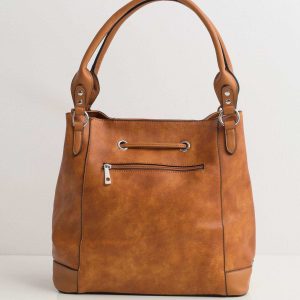 Brown Urban Drawstring Bag