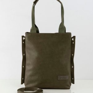 Khaki Eco Leather Ladies Bag