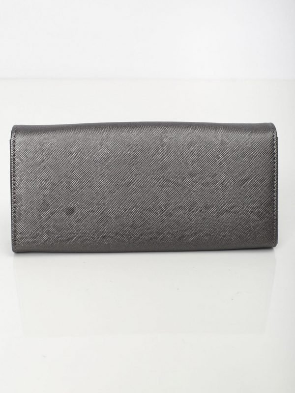 Grey eco leather ladies wallet