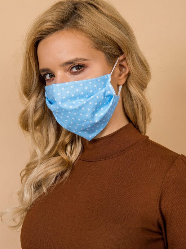 Blue reusable protective mask