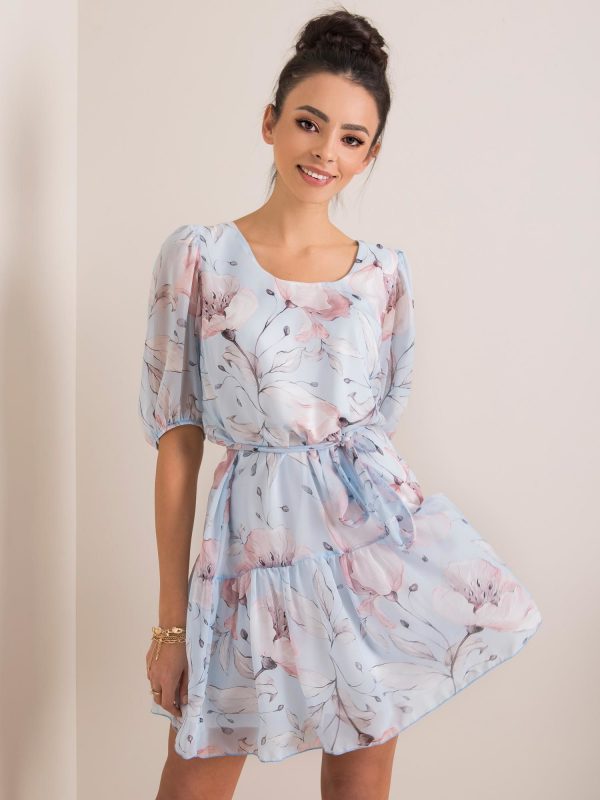 Light Blue Flower Dress