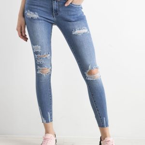 Blue denim skinny pants