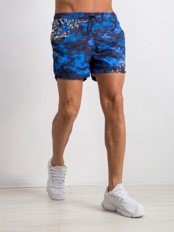 Blue Chased Men's Shorts