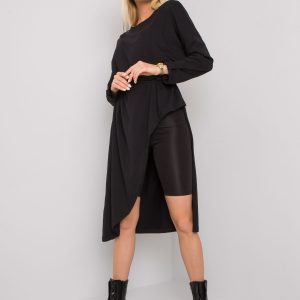 Brenda black oversize cotton tunic