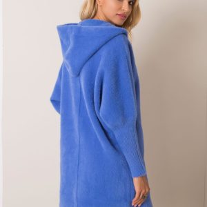 Carolyn's blue alpaca coat