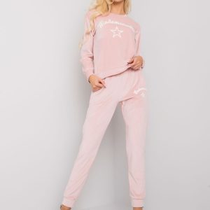 Pale Pink Women's Velour Set Carlisa