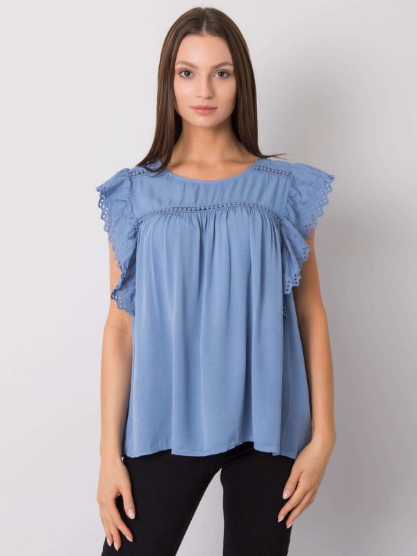 Blue Casual Blouse Steffy