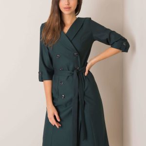 Dark green velentina dress