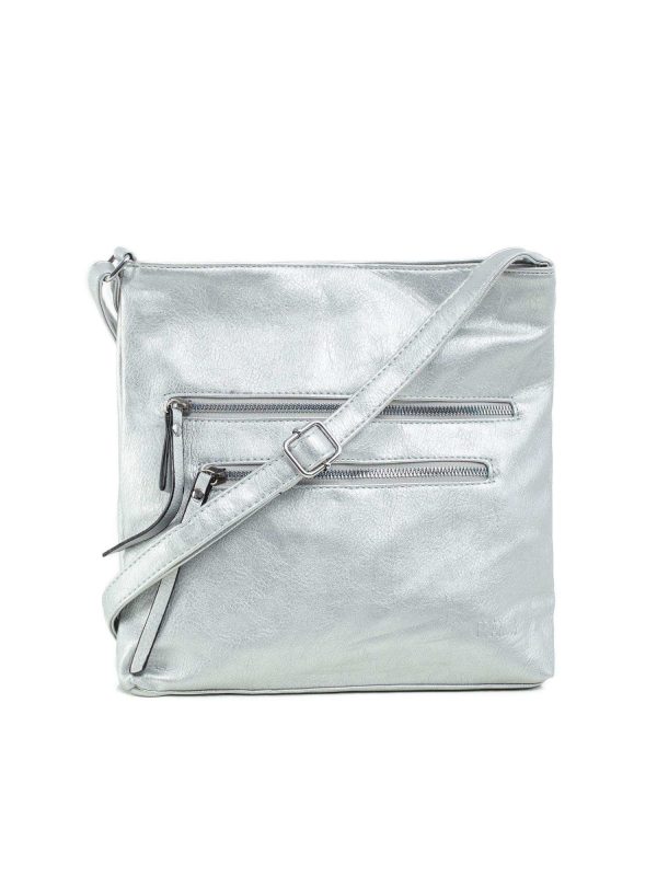 Silver bag with pockets