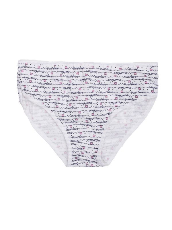 Ecru panties for girls cotton