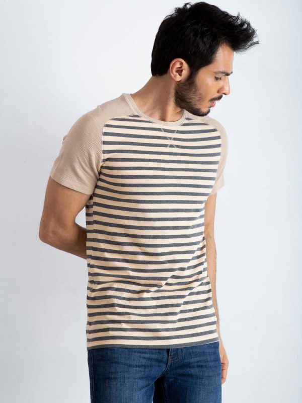 Beige-gray T-shirt for men Future