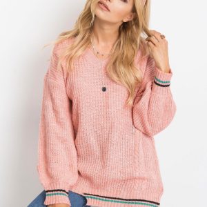 RUE PARIS Pink Romance sweater