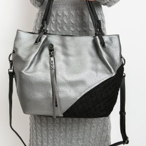 Silver quilting bag