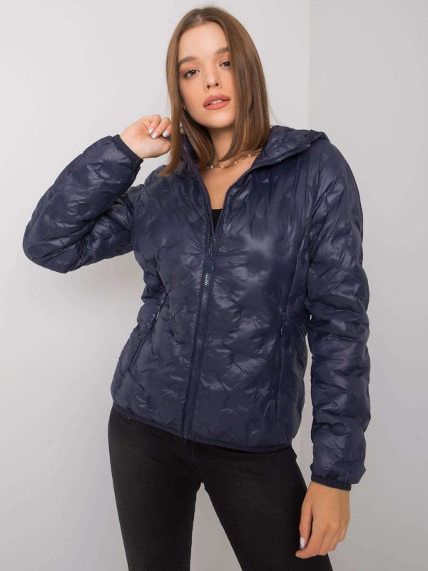 Navy Blue Women's Hooded Jacket Rasheeda