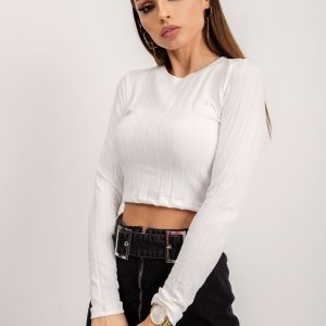 BSL Ecru fitted blouse