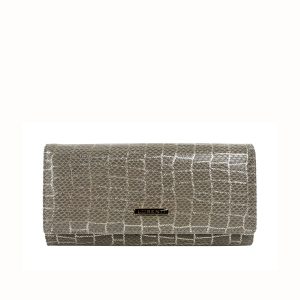 Grey Olong Leather Wallet