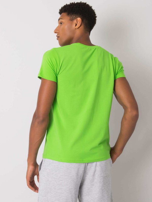 Green T-shirt for men with Deacon print