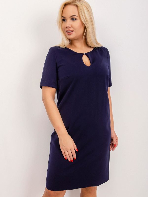 Navy Plus Size Dress Together