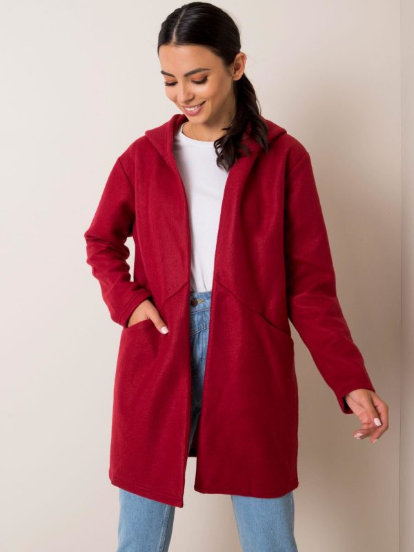 Burgundy coat Cheri SUBLEVEL