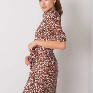 Brown dress with Jianna prints