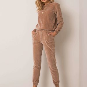 Beige velour set Dalida