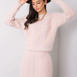 Saffron Light Pink Knitted Set