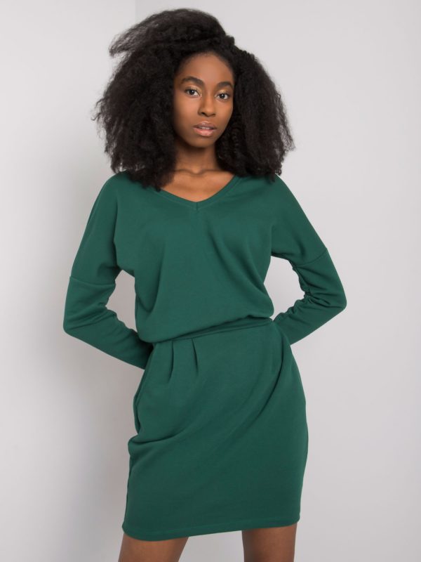 Dark green dress Kloe RUE PARIS