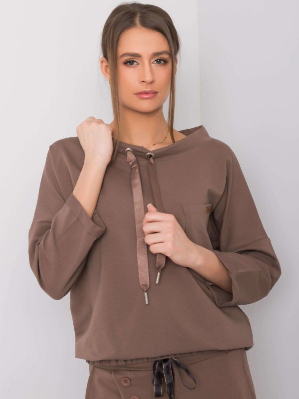 Dark beige sweatshirt Vera