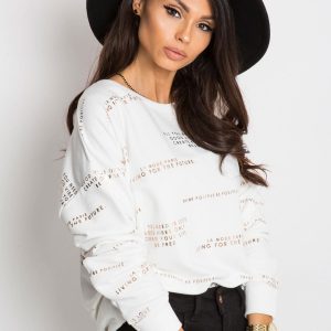 RUE PARIS White Divene Sweatshirt