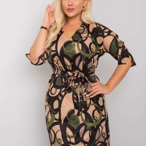 Beige Green Plus Size Dress Jenny Patterns