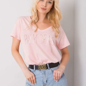 Light pink t-shirt with Denma inscription