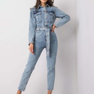 Blue jeans jumpsuit Silvia RUE PARIS