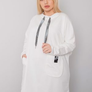 Ecru cotton tunic plus size Redmond