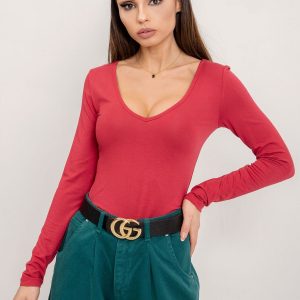 BSL Red basic blouse