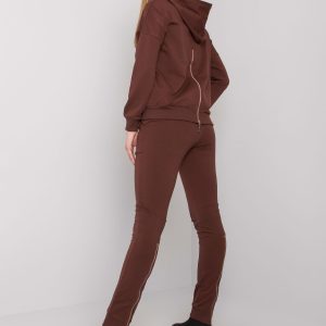 Dark brown sweatshirt set with sweatshirt and pants Cristine