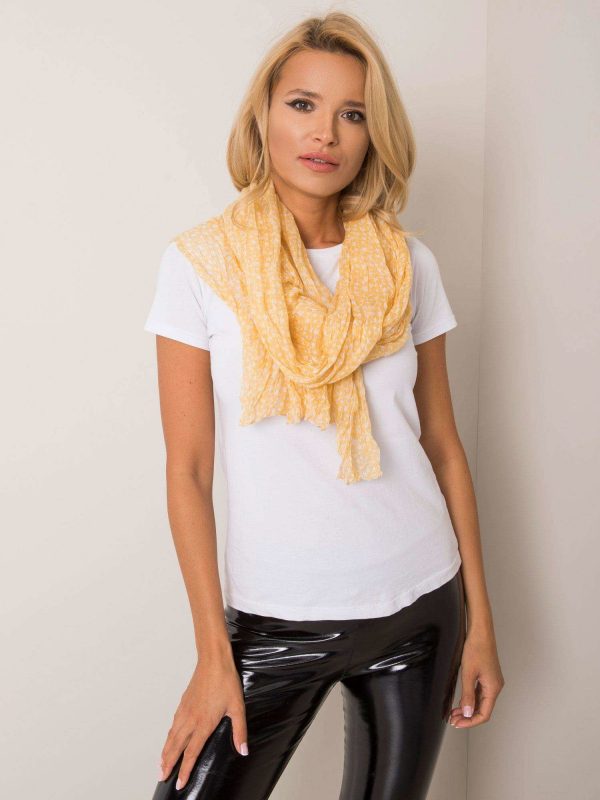 Yellow scarf with stars