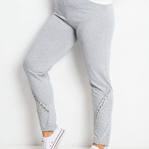 Grey Plus Size Active Pants