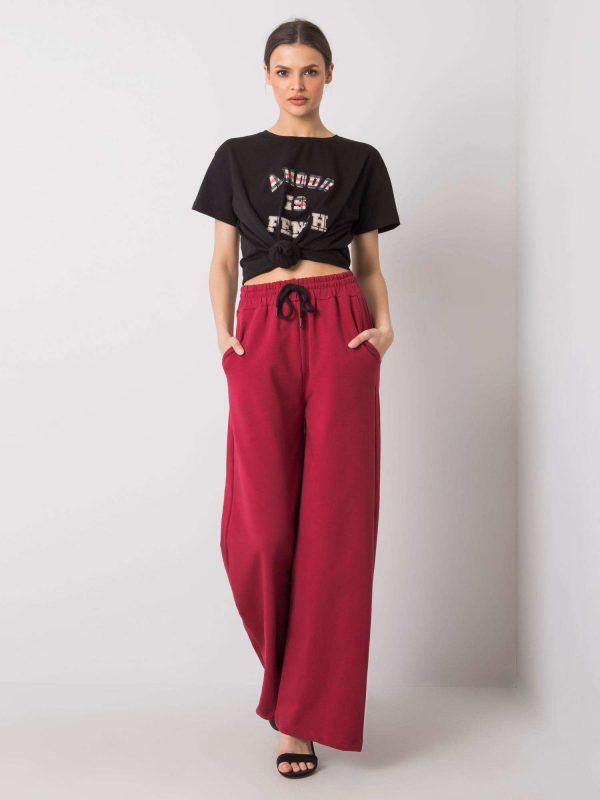 Burgundy sweatpants Abril