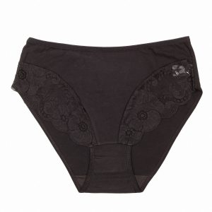 Black Women's Panties with Lace