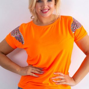 Fluo orange t-shirt Magically PLUS SIZE