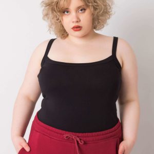 Black top plus size basic Scarlette