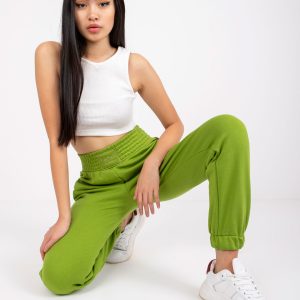 Light green sweatpants with pockets RUE PARIS