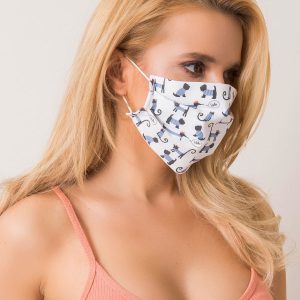 White Cotton Protective Mask