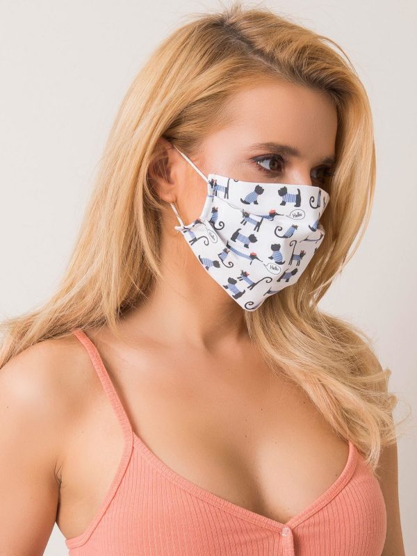 White Cotton Protective Mask