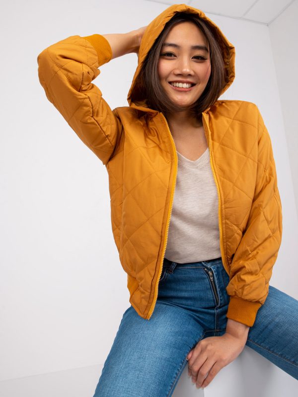 Dark Yellow Short Jacket Larah