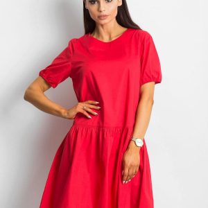 Red Style-Conscious Dress