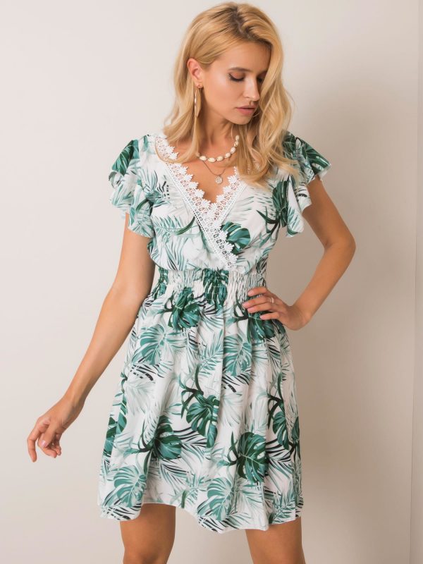 White and green dress Exotic SUBLEVEL