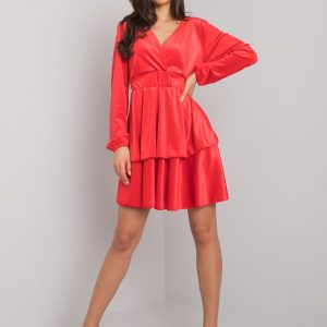 Red velour dress Alice RUE PARIS