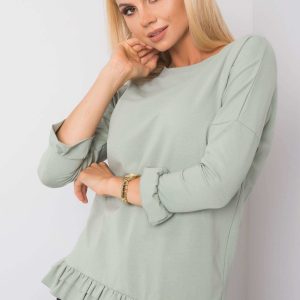 Pistachio blouse Cori RUE PARIS